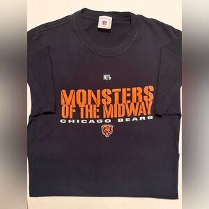 NFL Chicago Bears Blue and Orange Monsters of the Midway Tee XL